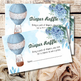 Tarjetas de rifa de balón de aire caliente de elef
