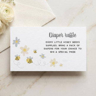 Tarjetas de Rifa de Pañales Bumble Bee – Baby Show