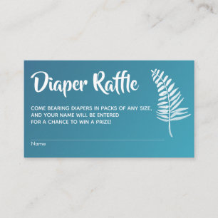 Tarjetas de rifa de pañales para baby shower con g