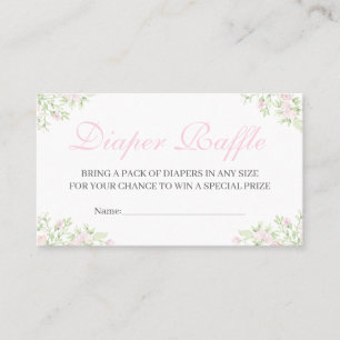 Tarjetas de rifa de pañales para baby shower Prepp