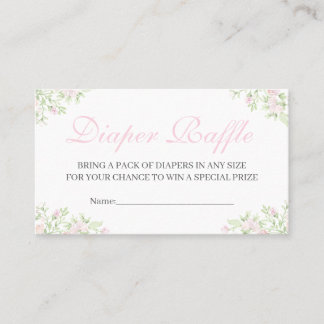 Tarjetas de rifa de pañales para baby shower Prepp