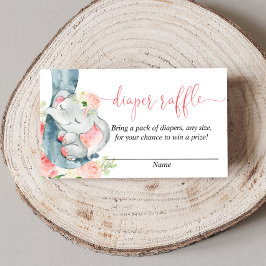 Tarjetas de rifa de pañales para pañales para bebé