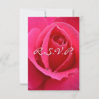 Tarjetas de Rosa Rosa Personalizadas RSVP