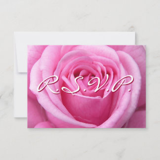 Tarjetas de Rosa Rosa Personalizadas RSVP