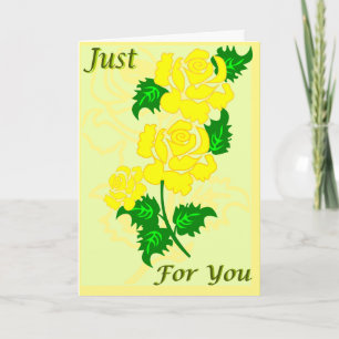 Tarjetas de Rosas Amarillas solo para ti