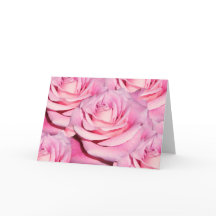 Tarjetas de rosas rosadas