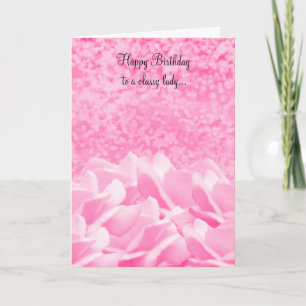 Tarjetas de Rosas Rosadas para una Dama Elegante