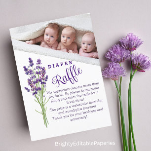 Tarjetas de Rótulo de juego de Raffle Diaper,