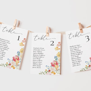 Tarjetas de Rótulo de la tabla de asientos para Bo