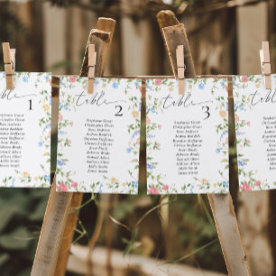 Tarjetas de Rótulo de la tabla de asientos para Bo