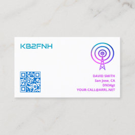 Tarjetas de Rótulo de llamadas de radio amateur co