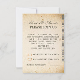 Tarjetas de RSVP Adicionales para Brunch Dominical