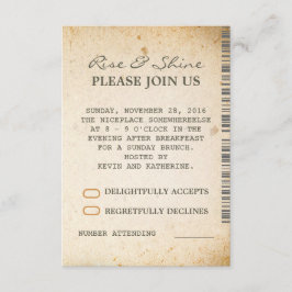 Tarjetas de RSVP Adicionales para Brunch Dominical