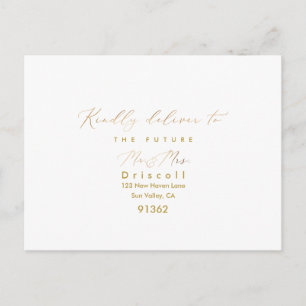 Tarjetas de RSVP con comidas de PixDezines Elegant