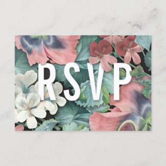 Tarjetas de RSVP de Boda Abrazo Botánico