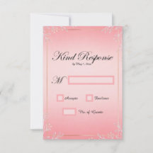 Tarjetas de RSVP de Boda Beso de Burbuja