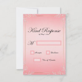 Tarjetas de RSVP de Boda Beso de Burbuja