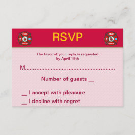 Tarjetas de RSVP de boda de EMT de Bomberos y Resc
