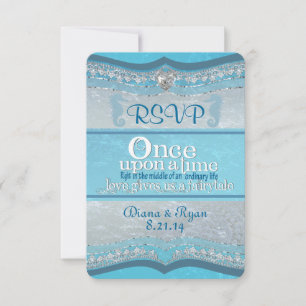 Tarjetas de RSVP de Boda Érase Una Vez