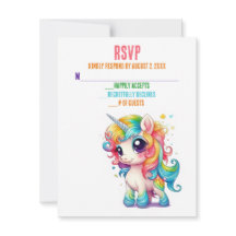 Tarjetas de RSVP de boda mágicas y caprichosas de 