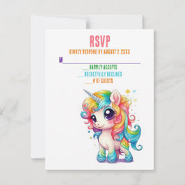 Tarjetas de RSVP de boda mágicas y caprichosas de