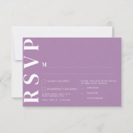 Tarjetas de RSVP de Boda Minimalista