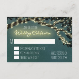 Tarjetas de RSVP de Boda Rústica Rama de Árbol Enc