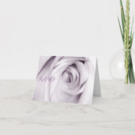 tarjetas de RSVP de rosa púrpura