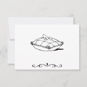 Tarjetas de RSVP del deslizador de Cenicienta