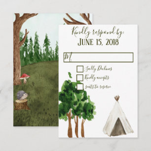 Tarjetas de RSVP Into The Forest