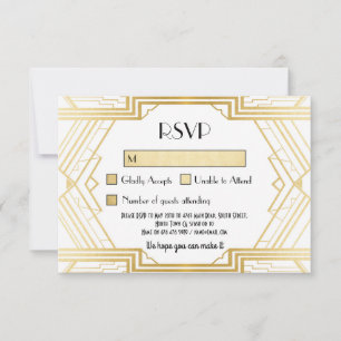 Tarjetas de RSVP Invitaciones de Boda Vintage Gats