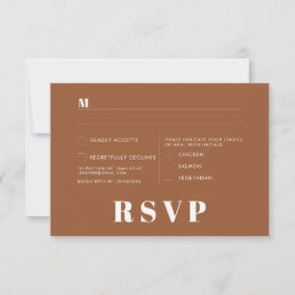 Tarjetas de RSVP para Boda Minimalista