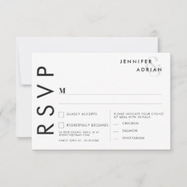 Tarjetas de RSVP para Boda Minimalista