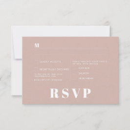 Tarjetas de RSVP para Boda Minimalista