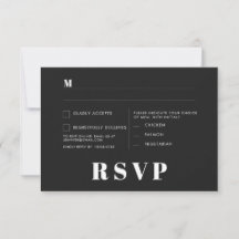 Tarjetas de RSVP para Boda Minimalista
