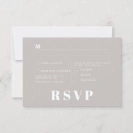 Tarjetas de RSVP para Boda Minimalista