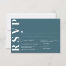 Tarjetas de RSVP para Boda Minimalista