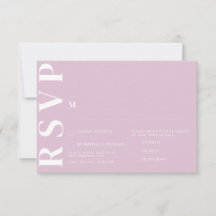 Tarjetas de RSVP para Boda Minimalista