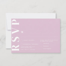 Tarjetas de RSVP para Boda Minimalista