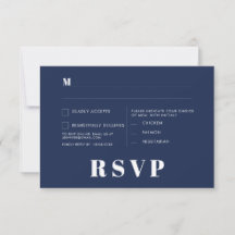 Tarjetas de RSVP para Boda Minimalista