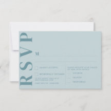 Tarjetas de RSVP para Boda Minimalista