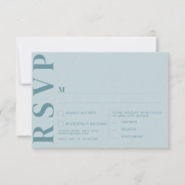 Tarjetas de RSVP para Boda Minimalista