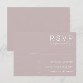 Tarjetas de RSVP para Boda Minimalista