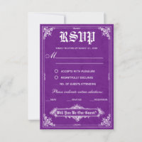 Tarjetas de RSVP para Bodas de Cuentos de Hadas