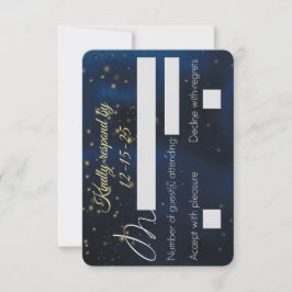 Tarjetas de RSVP para velada elegante