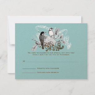 Tarjetas de RSVP: requieren invitaciones de tamaño