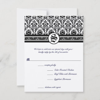 Tarjetas de RSVP: requieren invitaciones de tamaño