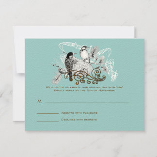 Tarjetas de RSVP: requieren invitaciones de tamaño