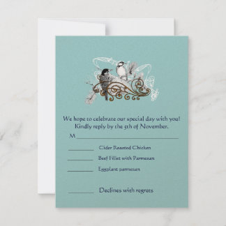 Tarjetas de RSVP: requieren invitaciones de tamaño