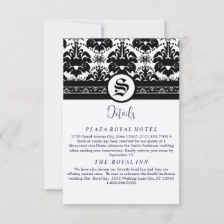 Tarjetas de RSVP: requieren invitaciones de tamaño